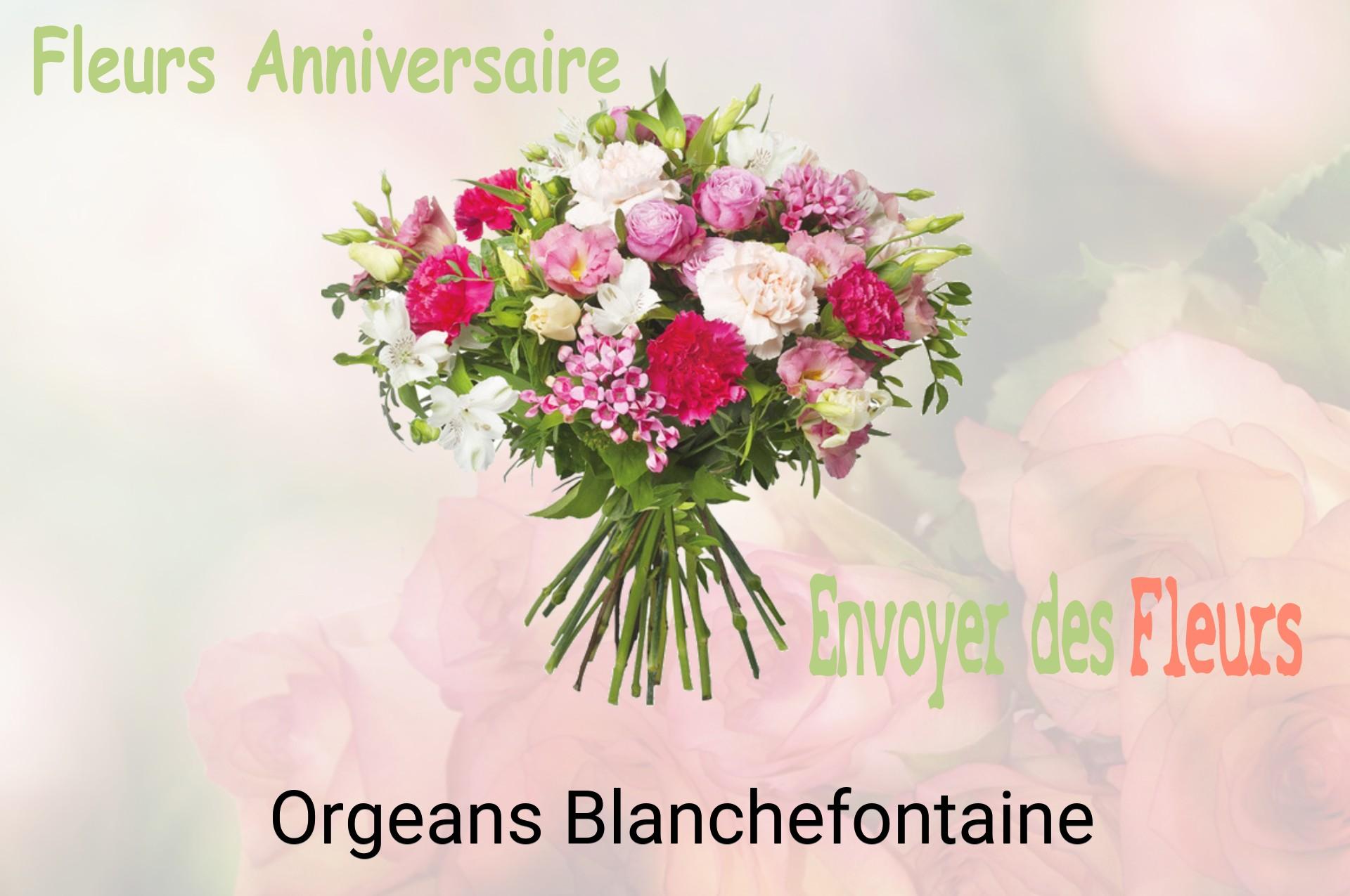 Bouquet de fleurs d’anniversaire livré à Orgeans-Blanchefontaine